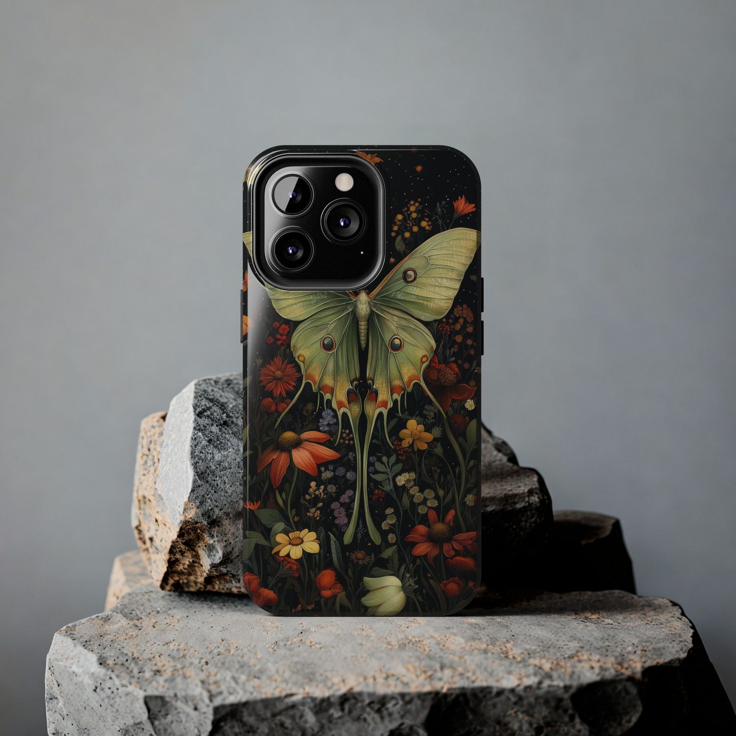 Woodland Luna Moth in The Style of William Morris iPhone Tough Case