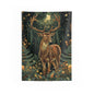 Tapestry of Forestcore Deer William Morris Inspired Art Nouveau Indoor Wall Tapestries