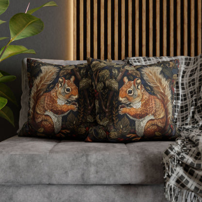 William Morris Inspired Squirrel Berry, Ancient Decorative Pillow