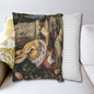 William Morris Inspired Rococo Peter The Rabbit Vintage Book Pillow