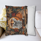 William Inspired Woodland Fox Pumpkins Patch Decorative Squrae Pillow